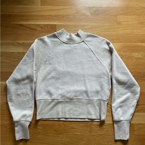 Cropped Mock Neck Sweatshirt Size: S